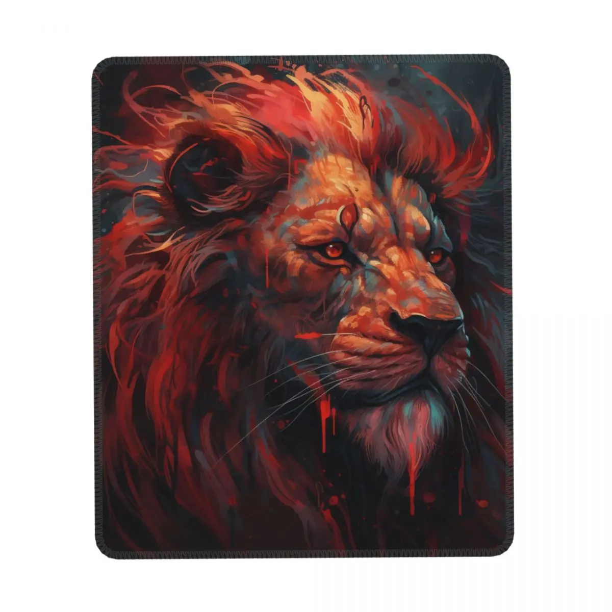 

Lion Vertical Print Mouse Pad Grotesque Fantastic Rubber Office Mousepad Non Slip Aesthetic Fantasy Mouse Pads