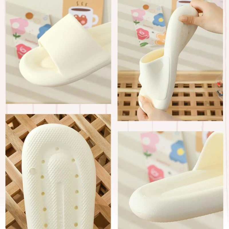 Fashion EVA Women's Slippers Summer Indoor Home Silent Anti Slip Bathroom Slippers Classics Thick Sole Bathing Couple Slippers