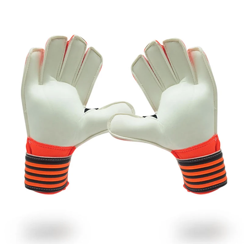 

2021 Professional Soccer Gloves Men Latex Finger Protection Adults Football Goalie Goalkeeper Glvoes Anti-slip in stock