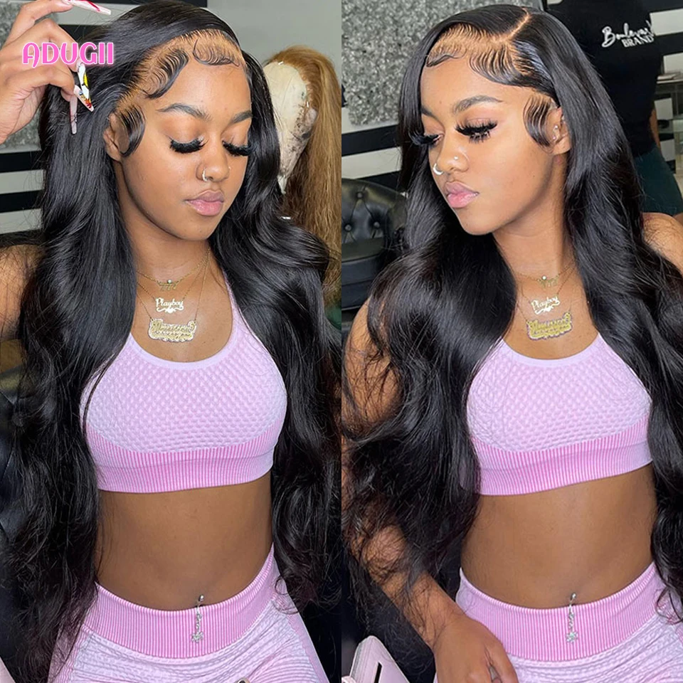 

30 Inch Body Wave Lace Front Human Hair Wigs 13x4 Frontal Wig For Black Women Brazilian 4x4 Closure Wigs Natural Hair Wig
