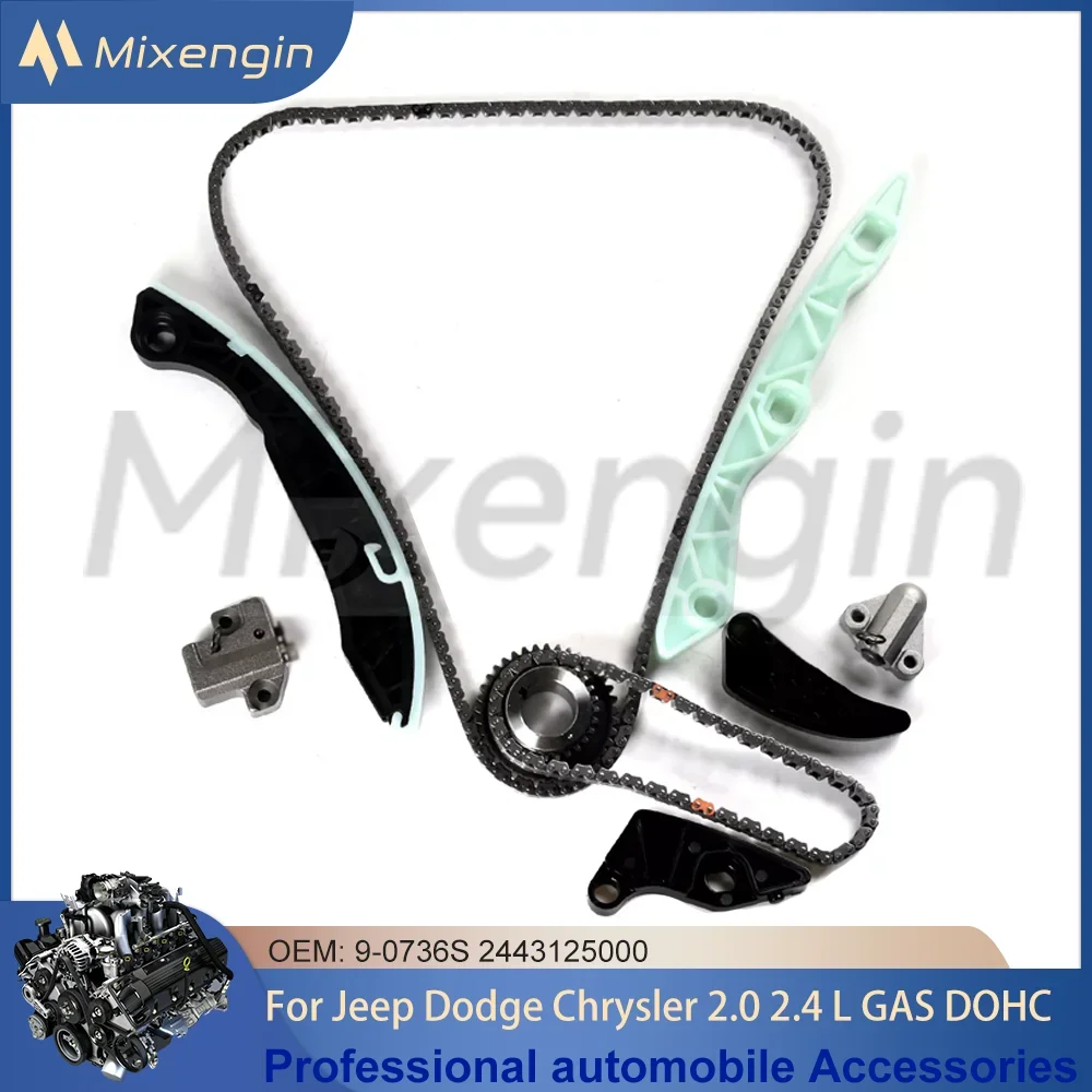 Фото Детали двигателя комплект цепи ГРМ для Jeep Compass Dodge Caliber Chrysler Sebring 0736 л 2443125000 л ГАЗ DOHC 9-2007 S 2018- №1