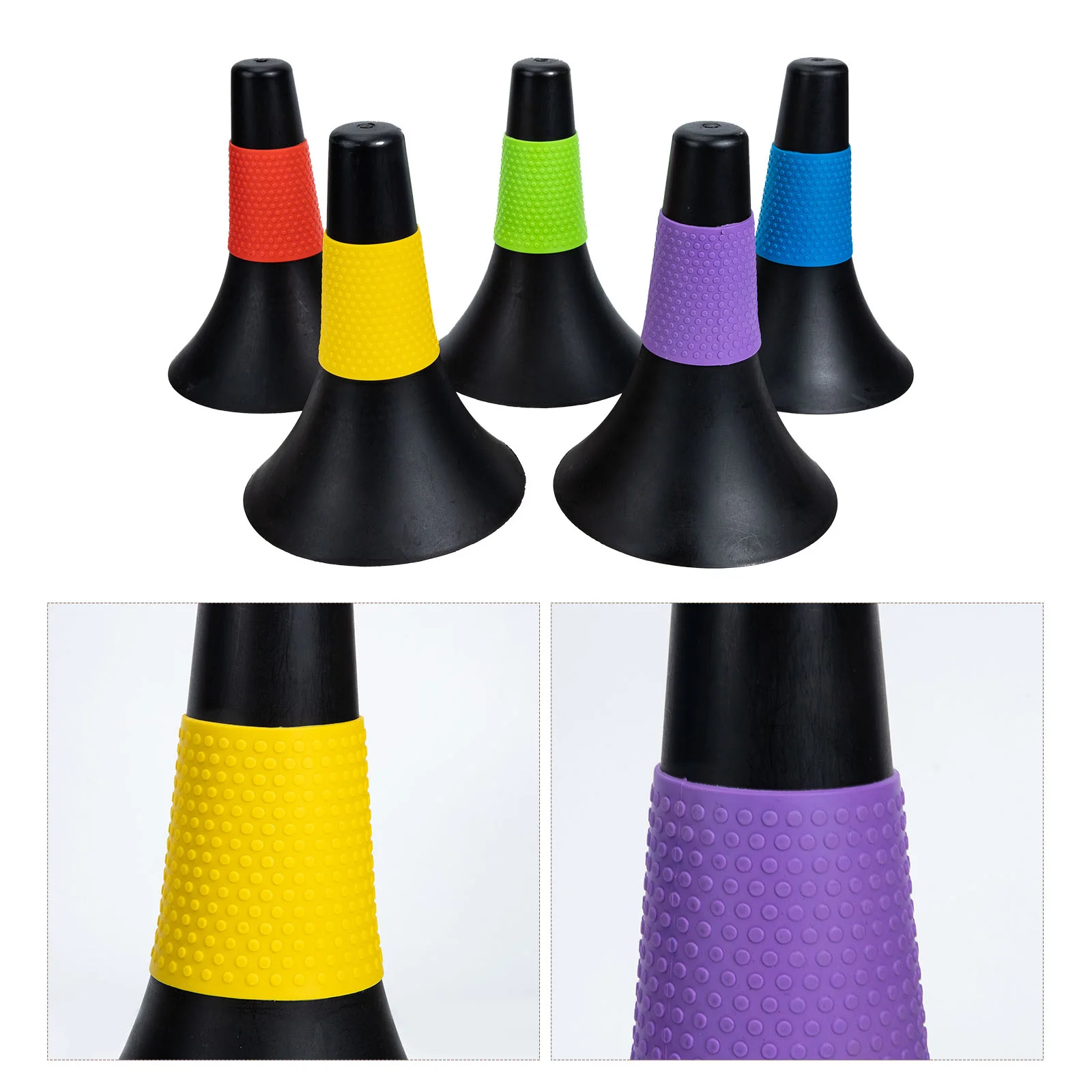 

5Pcs Outdoor Soccer Training Props Sports Obstacles Football Sign Cones