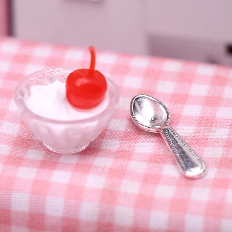 

1 шт. 1:12 миниатюрные чашки для кукольного домика с мороженым кукольный домик аксессуары для кухни мини молочный коктейль мороженое кухонные игрушки