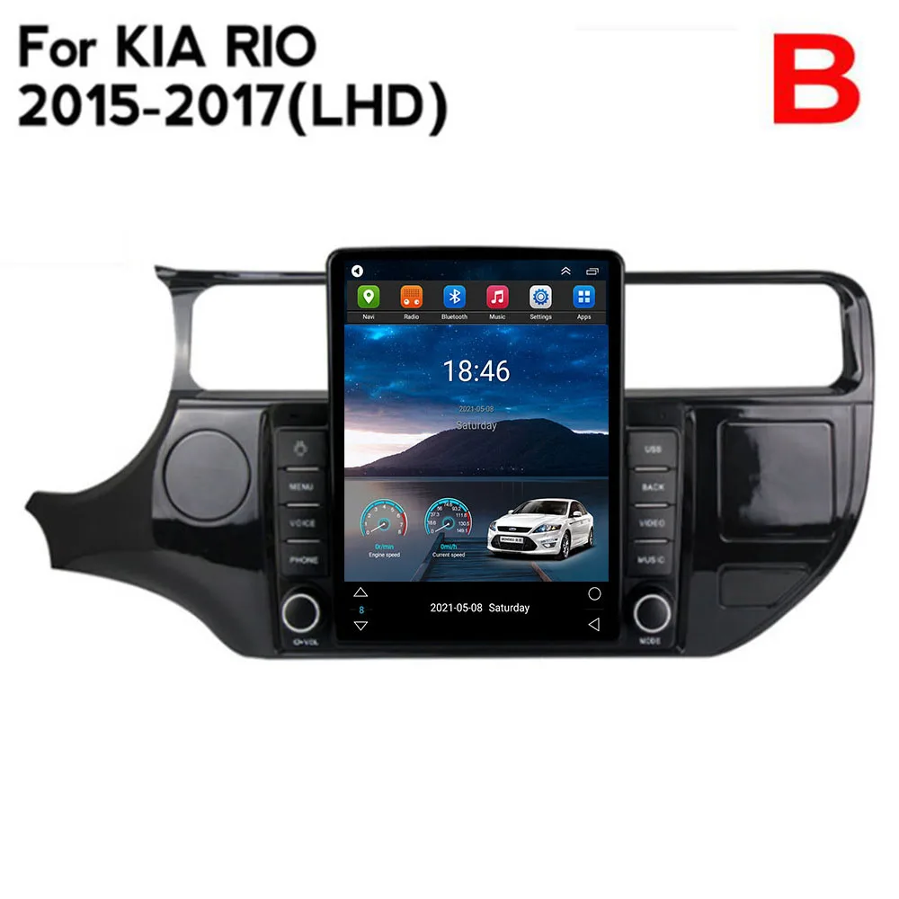

For Tesla Style 2Din Android 12 Car Radio for KIA K3 RIO 2015-2035 Multimedia Video Player GPS Stereo Carplay DSP RDS Camera