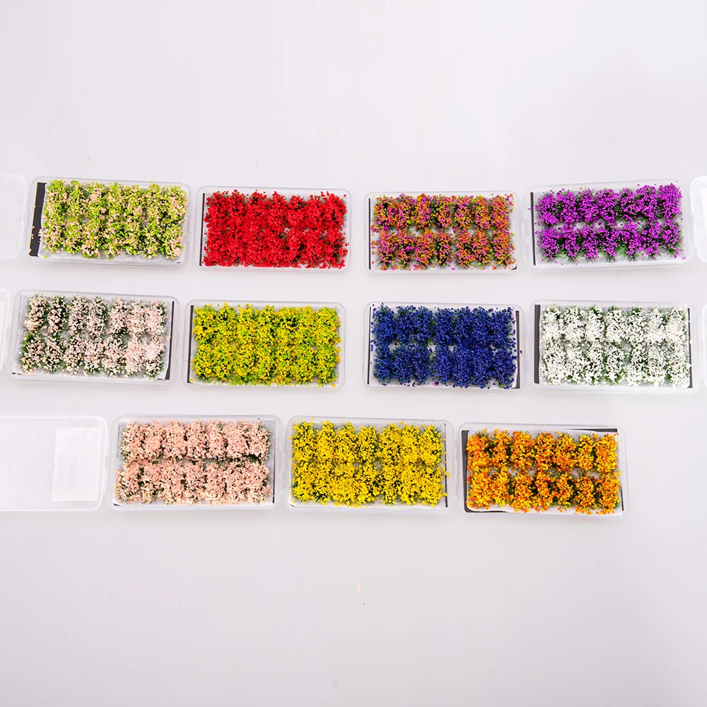 

Simulation Mini Flower Grass Cluster Model Suitable Scale 1:35 1:48 1:72 Sand Table Building Scene Layout Materials Diorama Kits