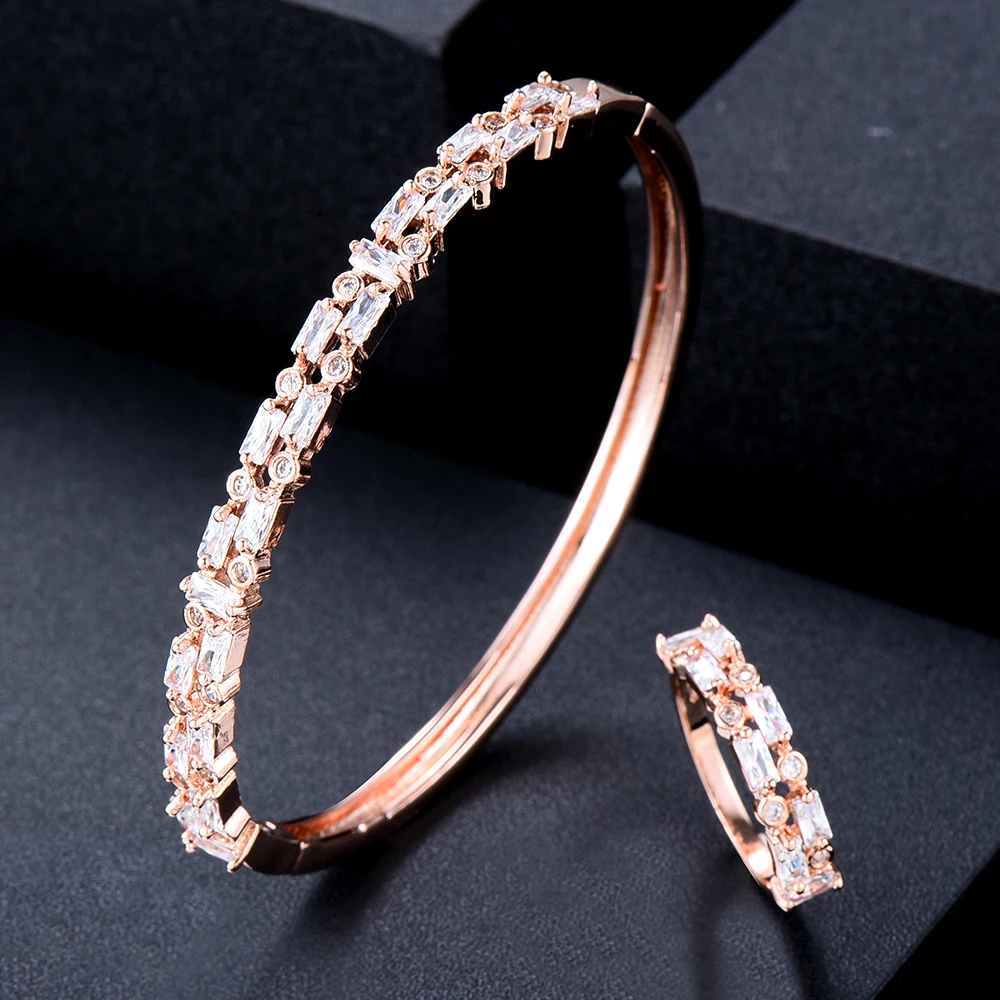 Missvikki модный Штабелируемый сверкающий браслет кольцо смешанный набор для женщин