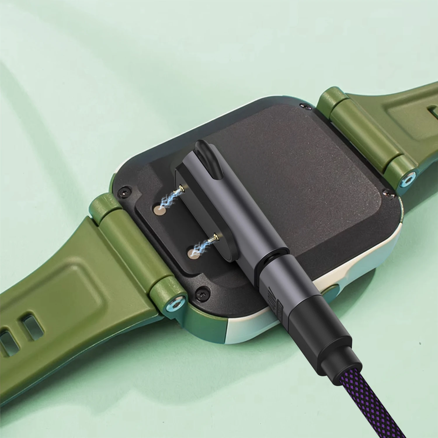 Фото Зарядное устройство USB-C, адаптер для зарядного устройства для умных часов, зарядный кабель Type-C для часов Huawei Band 10/9/8/7/6 Fit3 Watch 5X Pro/5X/5 Pro/5/4 Pro/4X №4