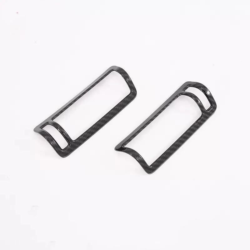 

1 Pair Carbon Fiber Pattern ABS For Audi A6l 2019 Rear Air Conditioner Outlet Decoration Exhaust Cover Interior Mouldings