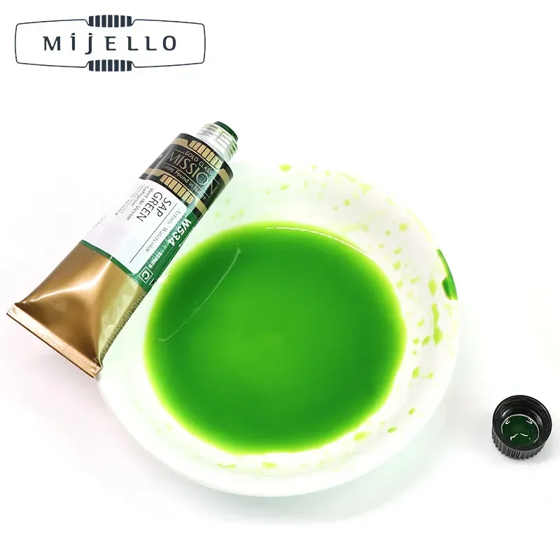 Корея MIJELLO MISSION Золотой акварельный пигмент/краска 15 мл 573 ~ 632 Главный класс