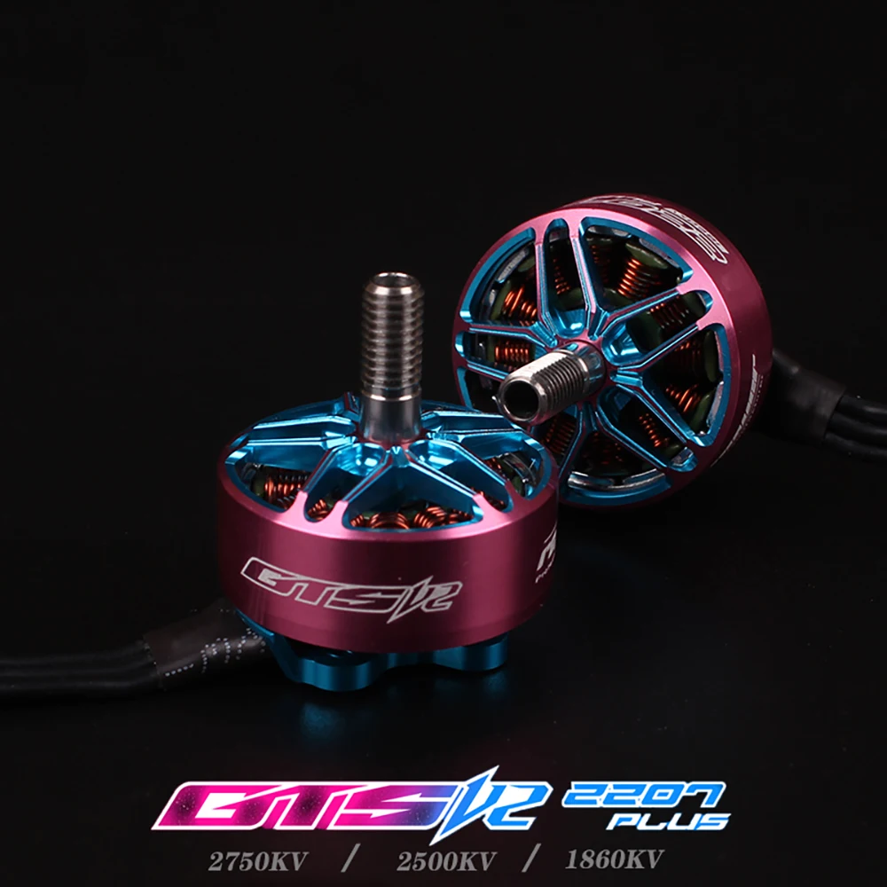 1 шт./4 шт. Rcinpower GTS V2 2207 Plus 1860KV 2500KV 2750KV 4-6S бесщеточный двигатель для радиоуправляемых FPV гоночных беспилотных летательных аппаратов DIY запчасти 1 шт./4 шт. Rcinpower GTS V2 2207 Plus 1860KV 2500KV 2750KV 4-6S бесщеточный двигатель для радиоуправляемых FPV гоночных беспилотных летательных аппаратов DIY запчасти