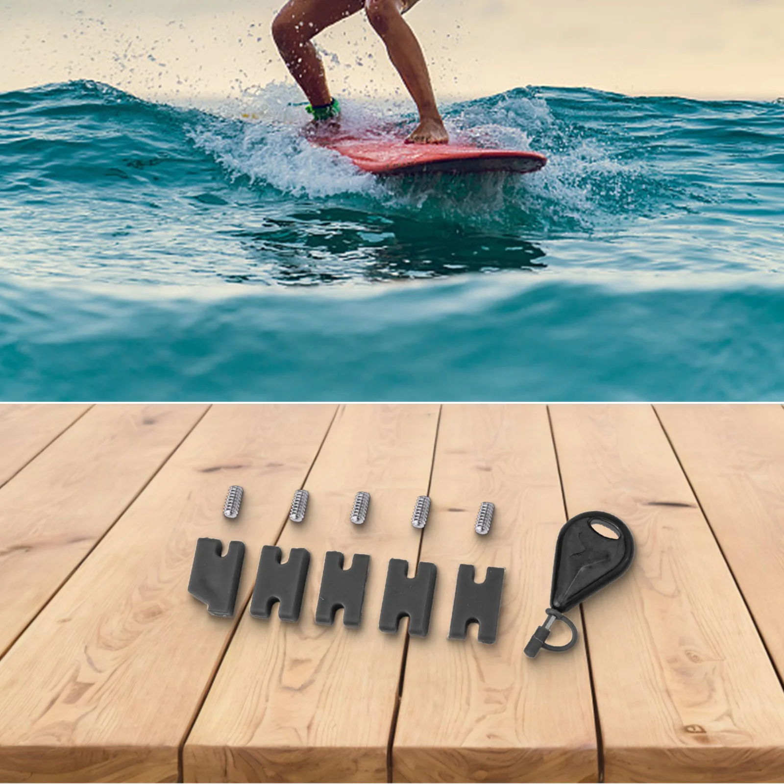 1 комплект монтажный конвертер для хвостового плавника доски серфинга из ПВХ