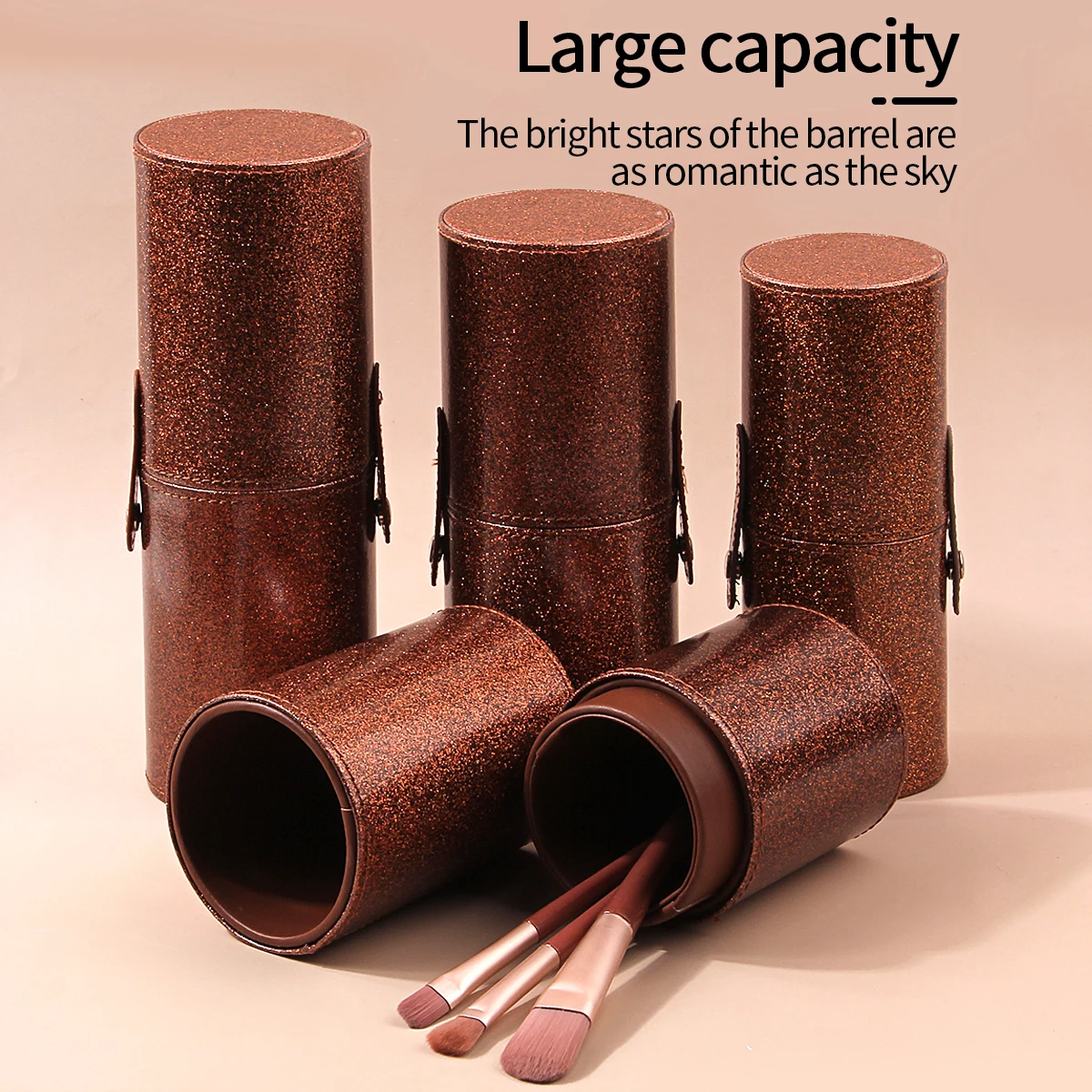 Женский Держатель Для Кистей Макияжа С Водонепроницаемой И Пылезащитной Крышкой