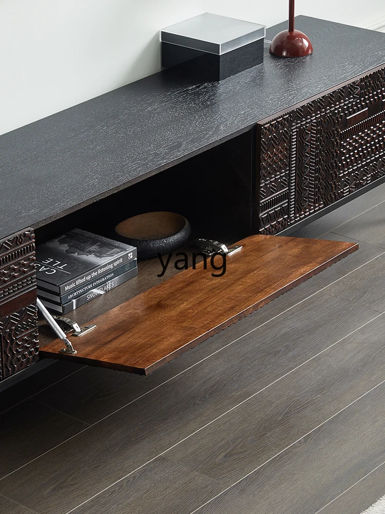 Телевизионный шкаф из цельной древесины оригинальное выражение винтажная