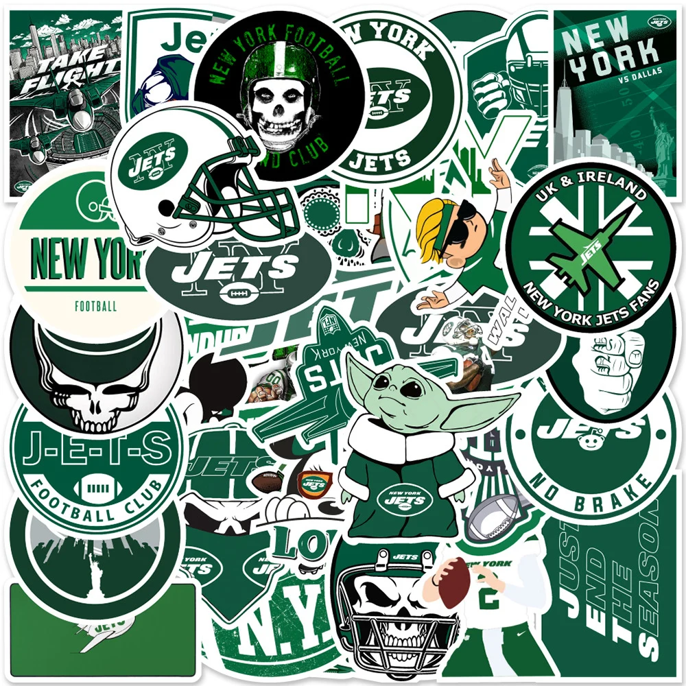 

10/30/50PCS NY American Rugby Stickers DIY Luggage Water Bottle Motorcycle Waterproof Graffiti Cool Stickers Wholesale Kids Toys