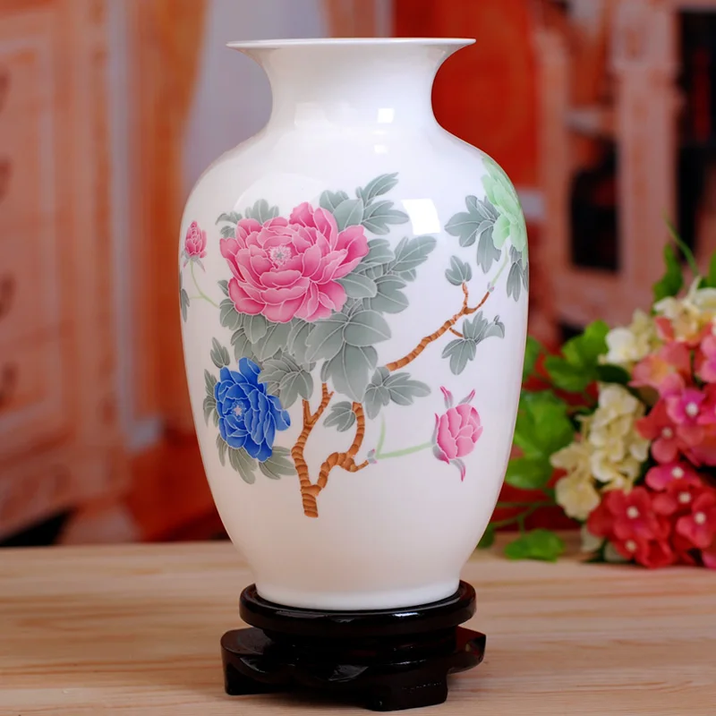 

Fine Bone China Palace Restoring Ancient Ways Jingdezhen noctilucence Ceramic Vase For Artificial Flower Decoration Vases