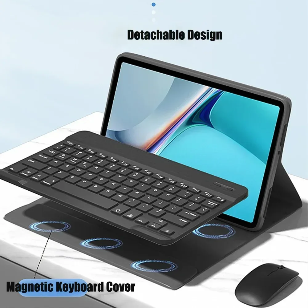 Чехол с клавиатурой для Xiaomi Redmi Pad SE 11 дюймов 2023 Клавиатура планшета Azerty Испанский