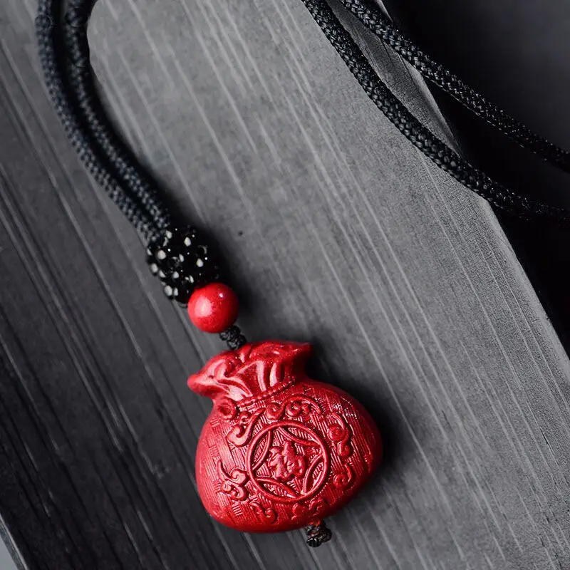 Амулет Cinnabar для мужчин и женщин фиолетовый золотой песок сумка на удачу сумочка