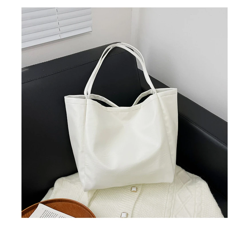 2023new Pu Leather laptop Bag Simple Handbags Famous Brands Women Shoulder Bag Casual Big Tote Vintage Ladies Crossbody Bags