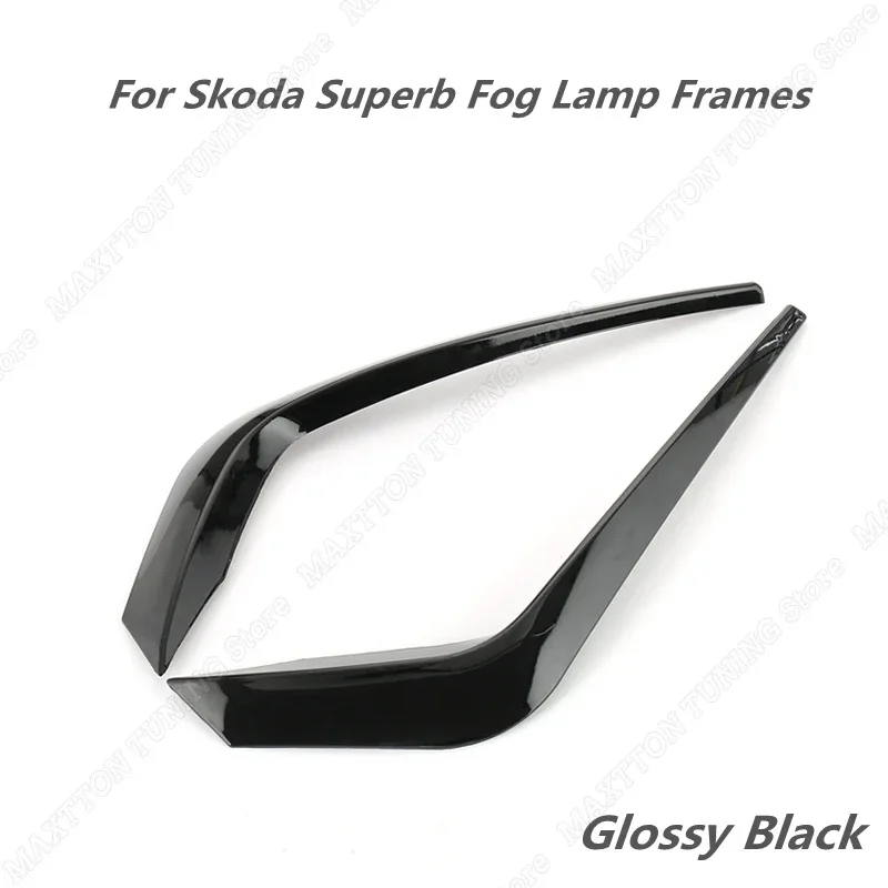 

Новый сплиттер для переднего бампера, спойлер на вентиляционное отверстие, крышка противотуманной фары, отделка, автомобильные аксессуары для Skoda Superb 2016 2017 2018, глянцевый черный ABS