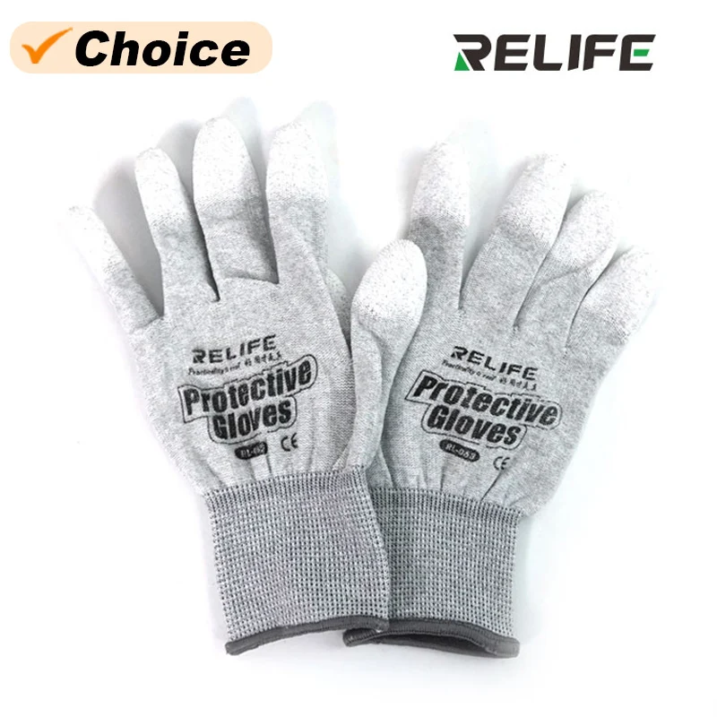 Антистатические перчатки RELIFE RL-063 износостойкие защитные с покрытием для ремонта