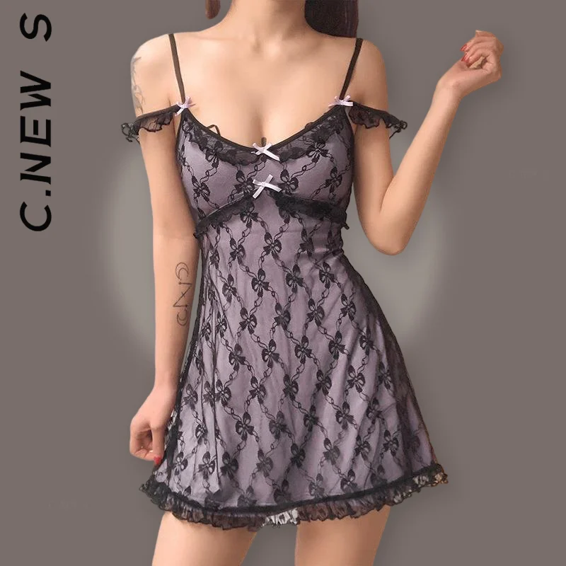 

Dress Women New Lace Up Off Shoulder Spaghetti Strap Sexy Mini Dress Popular Party Dresses Elegant Female Dress Woman Vestidos