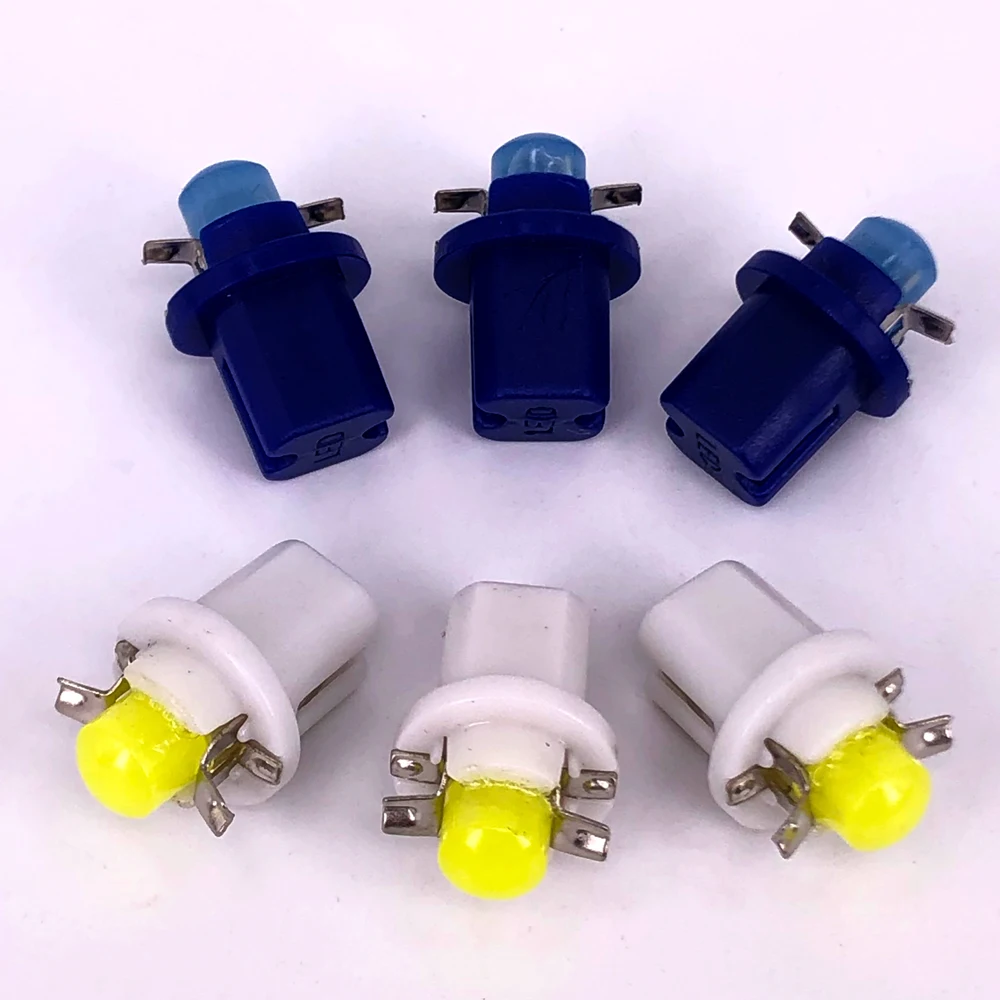 

10 шт. B8.5D COB 1 SMD светодиодные лампы 40 лм внутренний приборной панели чтения боковой индикатор Автомобильная фара ходовые огни DC 12 В