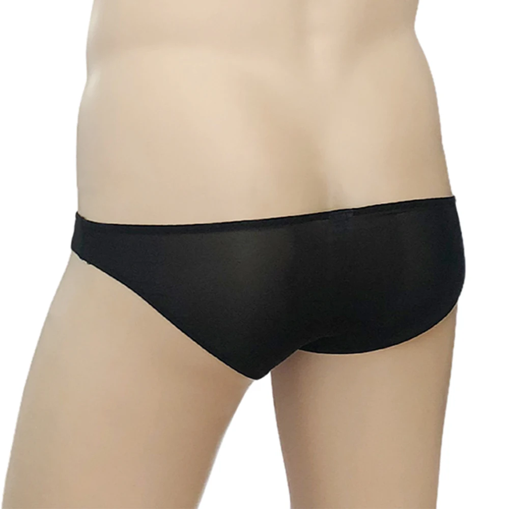 

Sexy Mens Thong Lingerie T-Back Underpants Low-Rise Breathable Underwear Briefs Ice Silk Knicker Translucent Erotic Men's Pantie