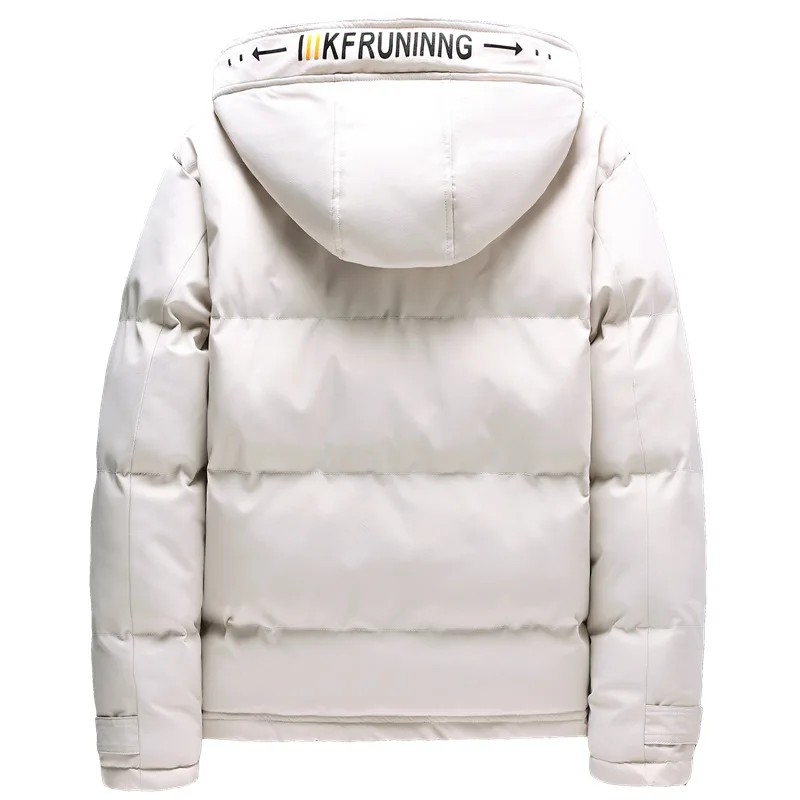 Korean Clothes Men's Fashion Thick Hooded Jacket 2021 Fall Winter Warm Jacket Harajuku Men's Clothing Outdoor Work Jacket Men