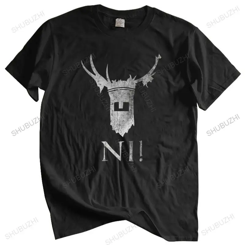 

Men Cotton T Shirt Summer Knights Of Ni T-Shirt Ritter Der Monty Fun Kokosnuss Vom Die Ni Sagen Nie Python Outfit Tee Shirt