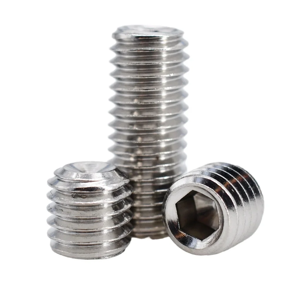 

5-50 шт. DIN916 набор винтов с безголовым углублением M1.6 M2 M2.5 M3 M4 M5 M6 M8 Углеродные/нержавеющая сталь вогнутые шестигранные винты