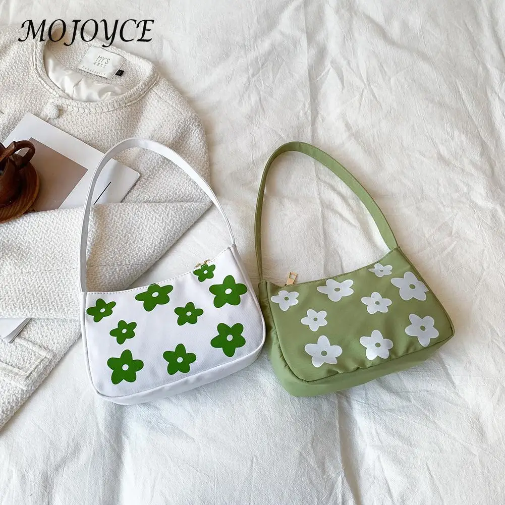 

Women's bag Exquisite Fashion Women Canvas Flower Underarm Bags Shoulder Tote Small Handbag Purse Elegant Female Purse Handbags