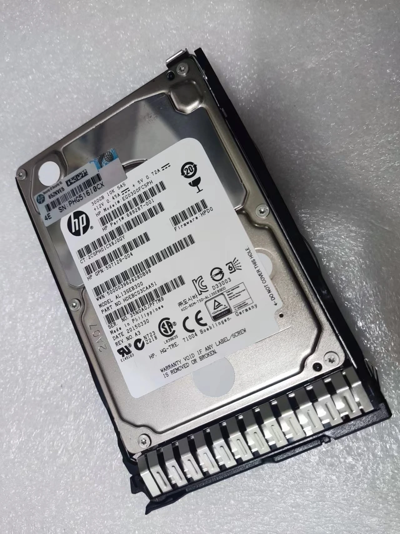 

HP EG0300FCSPH 689287-001 507129-004 300G dl380p g8 2,5 'жесткий диск HDD