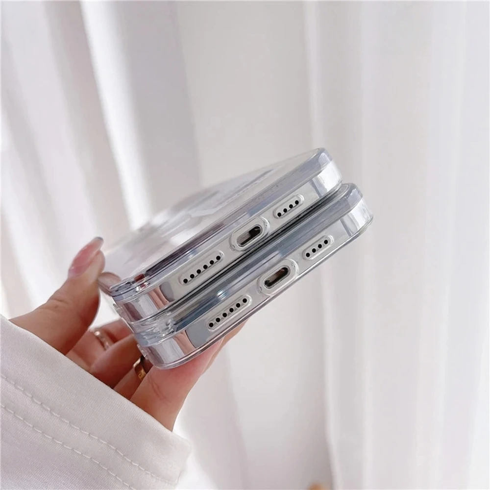 Чехол для телефона Usavich iphone 16 15 14 13 12 Pro Mini 11 Max Xr X Xs 8 Plus прозрачный чехол