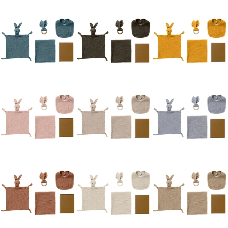 

4 шт./комплект, детские нагрудники из хлопчатобумажной Марли