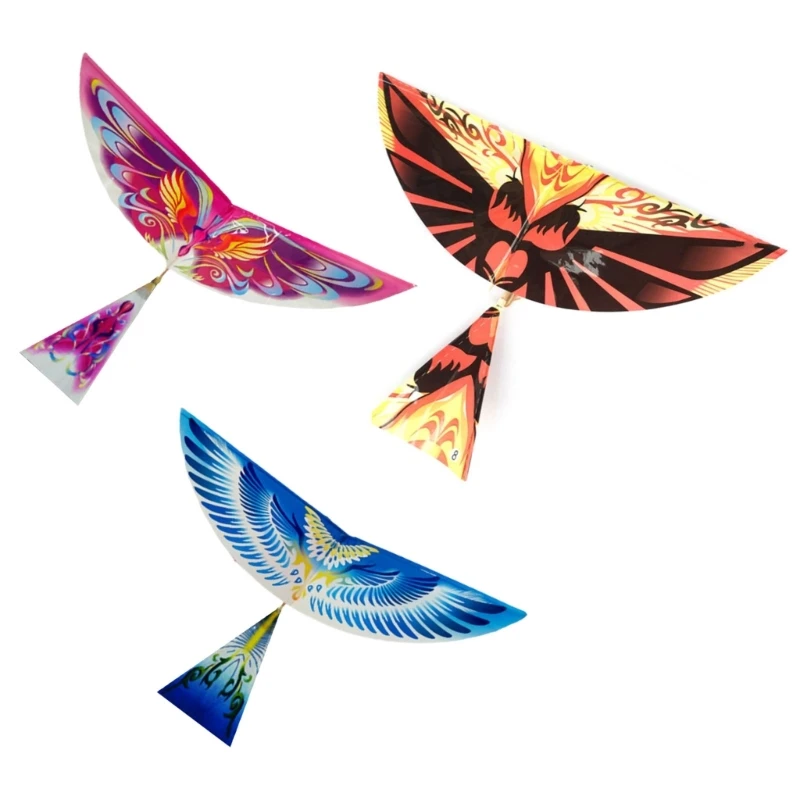 

Rubber Band Power DIY Parent-Child Interactive Bird Model Kites Kids Outdoor Toy
