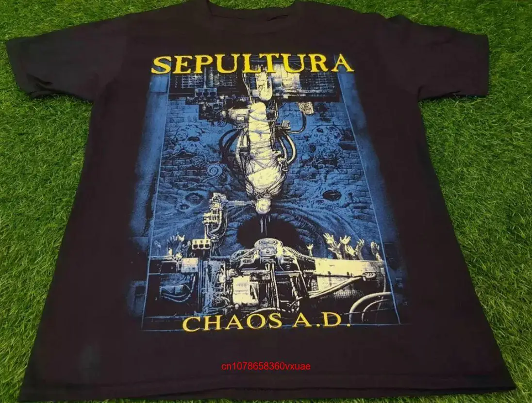 Винтажная Мужская футболка SEPULTURA chaoad все размеры для фанатов с длинным или