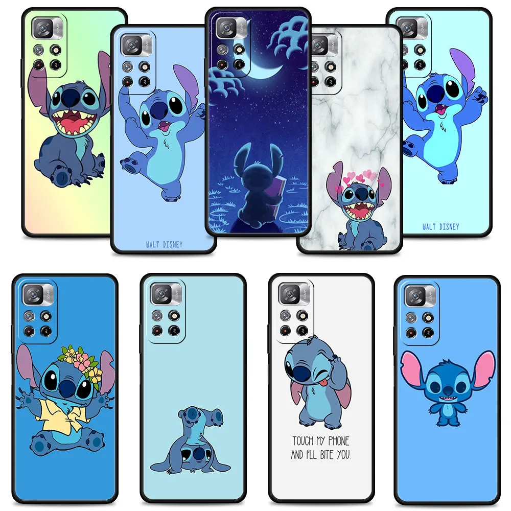 

Mobilephone Celulares Fundas For Xiaomi Redmi Note 9T 8 11 Pro 10 9 7 9S K40 9C 9A K50 8T K40S Disney Cute Stitch