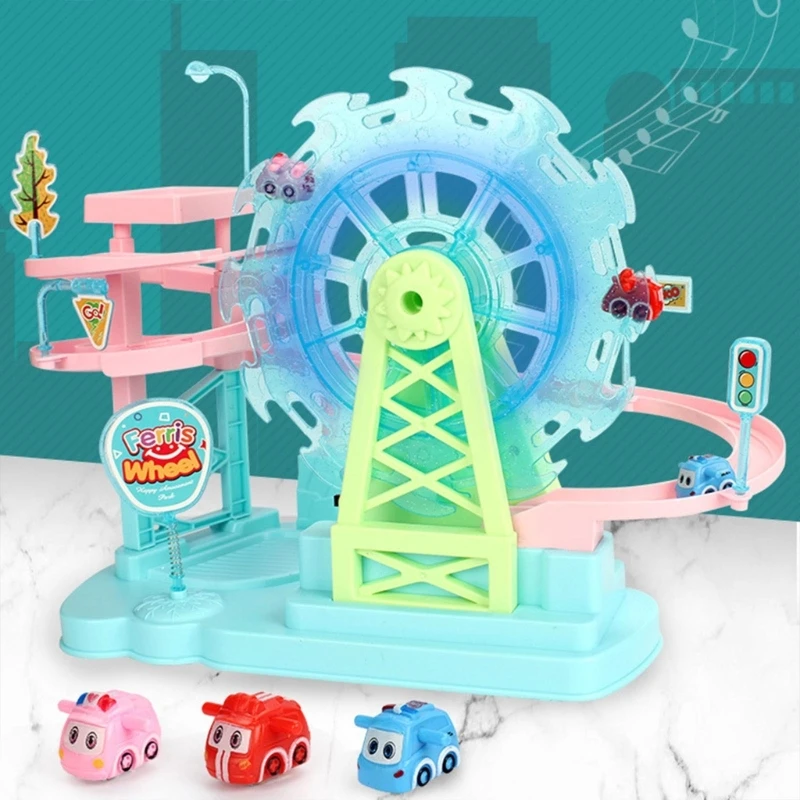 

Electric Toy for 3 Years Old Boys Girls Ferris Race Track Car Game Kids Toy with Lights and Music Preschool Toddler Gift