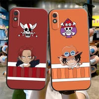 one piece anime phone case for xiaomi redmi 9 9i 9at 9t 9a 9c 10 note 9 9t 9s 10 10 pro 10s 10 5g soft black coque carcasa