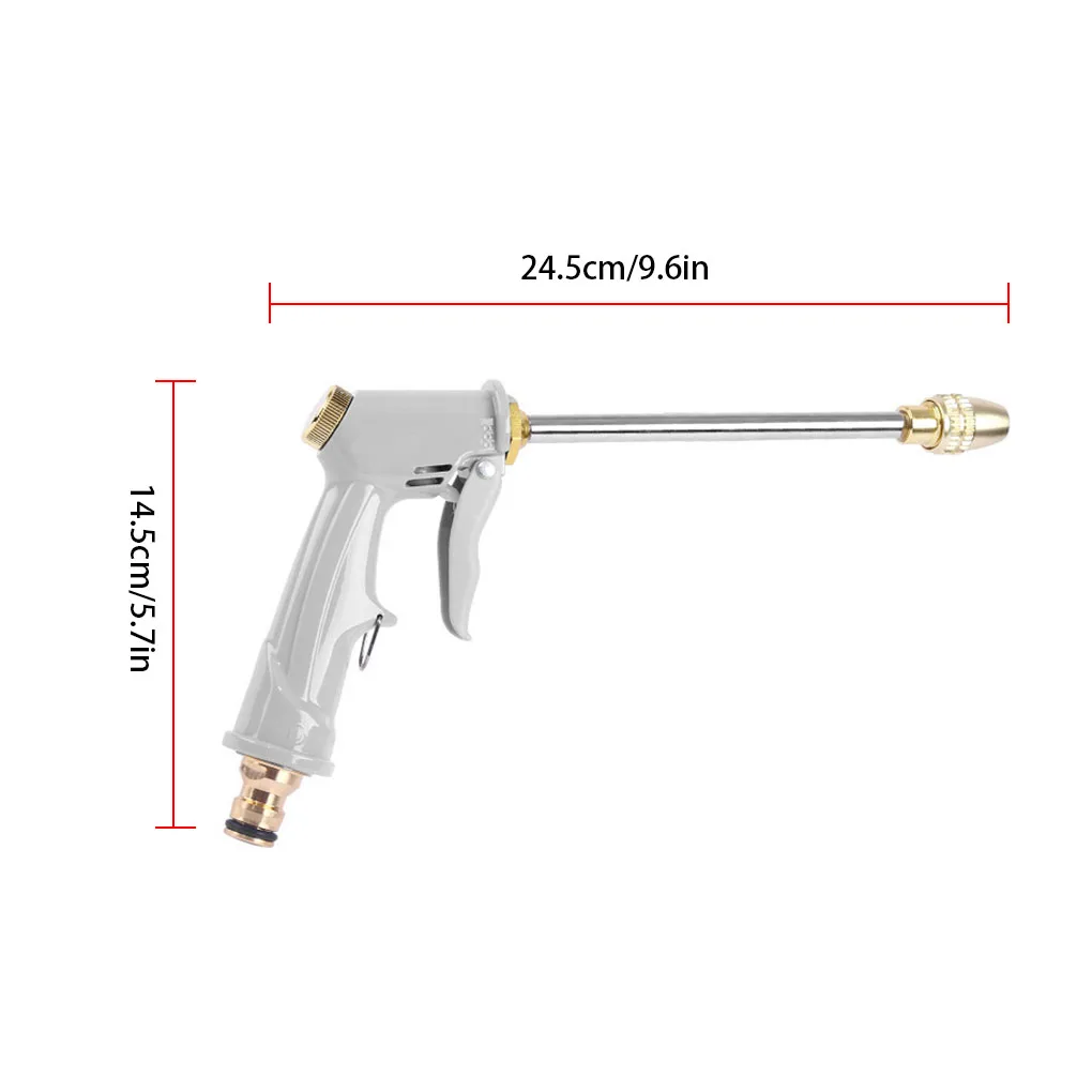 

Water Sprayer Garden Watering High Pressure Hose Nozzle Car Wash Aluminum Alloy Spray Adjustable