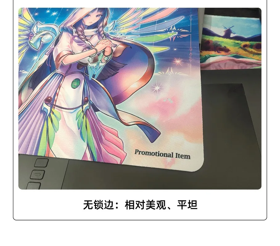 Фото 600x350 мм Yu-Gi-Oh! Игровой коврик TCG Crystal Clear Wing Over Synchro Dragon Battle, 2 мм, без швов, односторонний, резиновый, для карточных игр №4