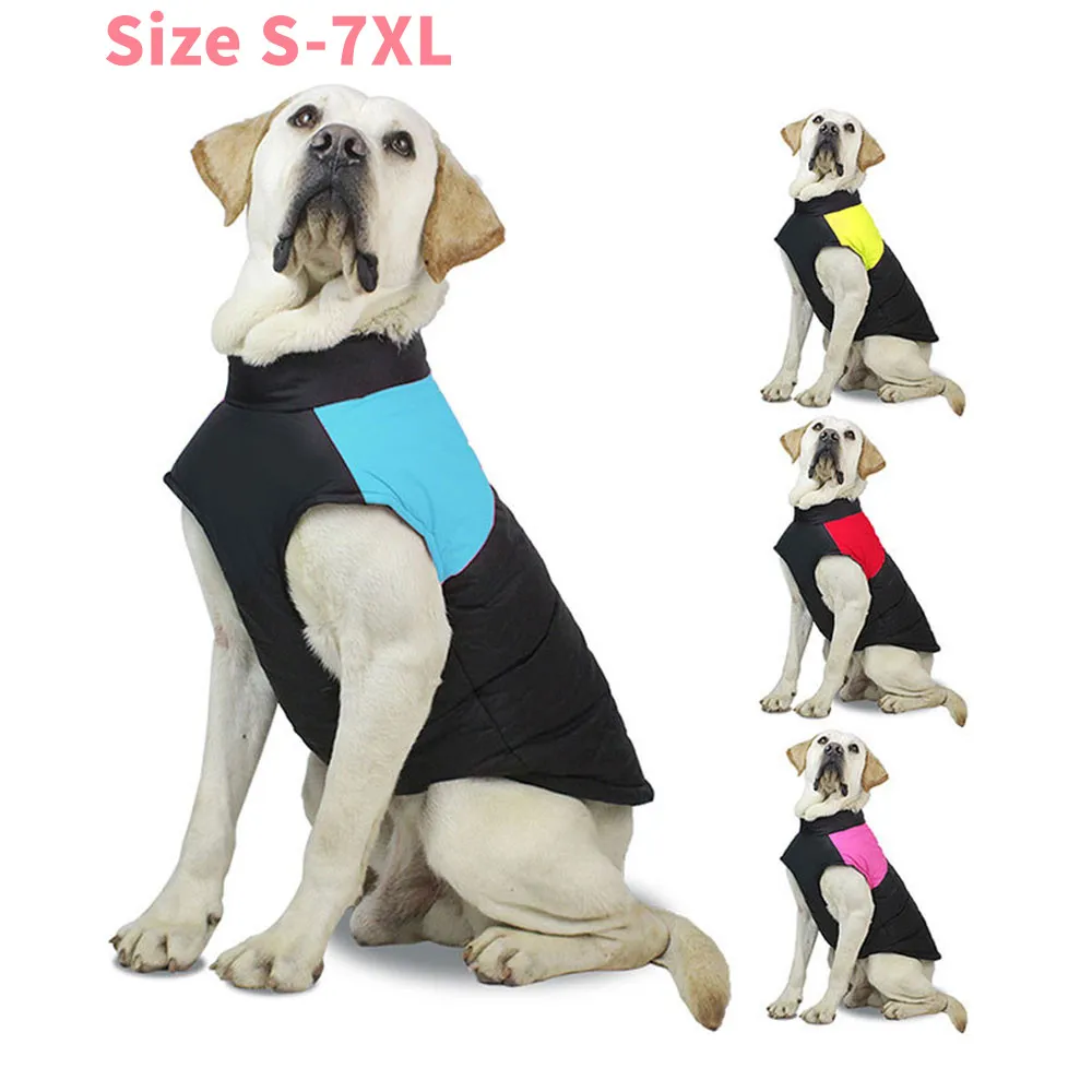 

Winter Dog Pets Clothes Clothing for Small Large Dogs Waterproof Pet Jacket Dog Coat Chihuahua Padded Vest Zipper Jacket Coat