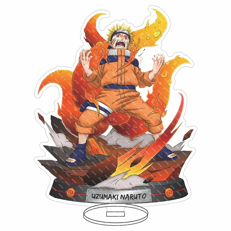 

16cm Anime Naruto Kakashi Naruto Sasuke Itachi Peripheral Standing Card Two-dimensional Action Figure Acrylic Decoration toys
