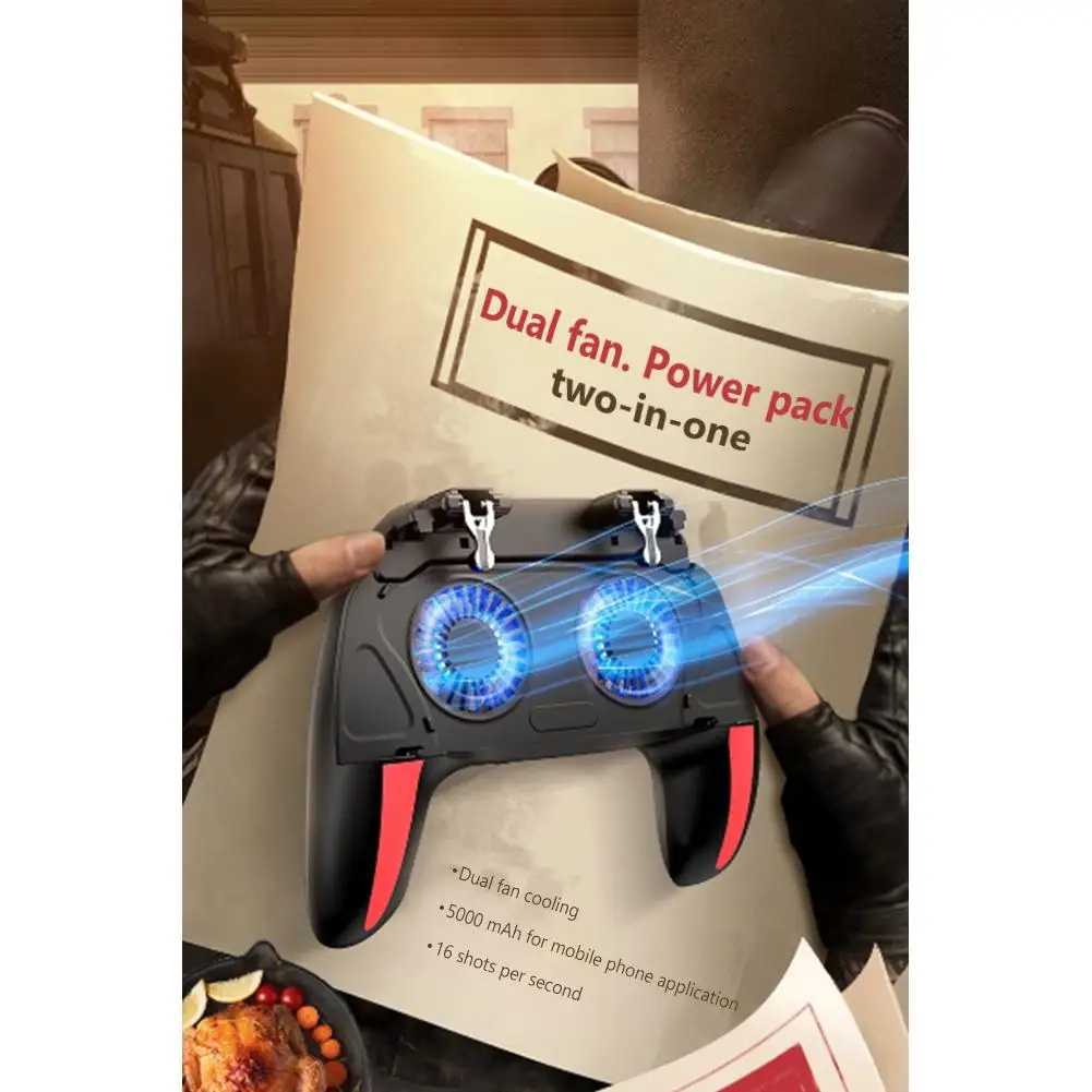 

H10 двойной вентилятор охлаждения геймпад полупроводниковый телефон игровой контроллер радиатор с регулируемой скоростью охлаждения геймп...