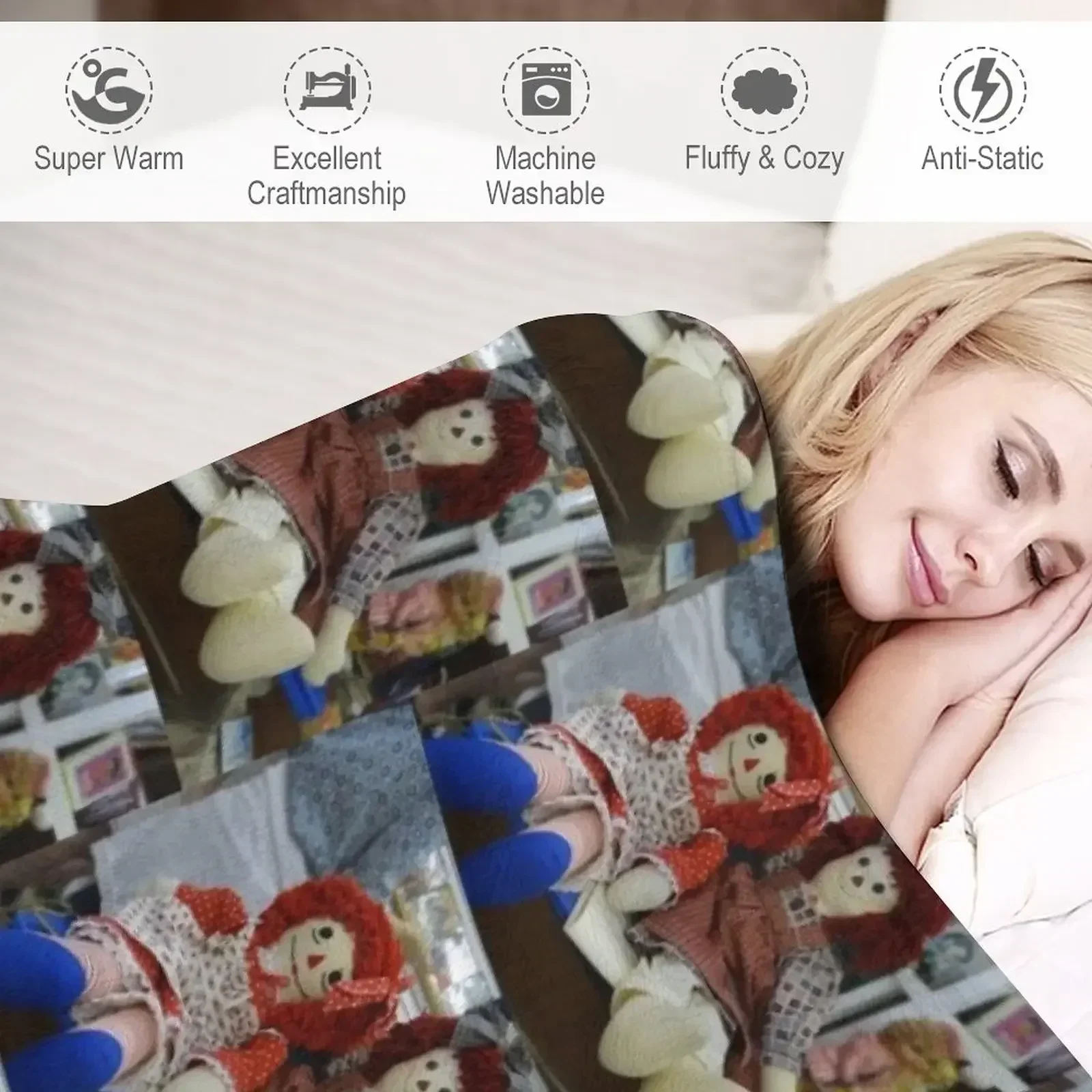 Одеяло Best Raggedy Friends Тонкие одеяла и тяжелые для сна Диваны Одеяла