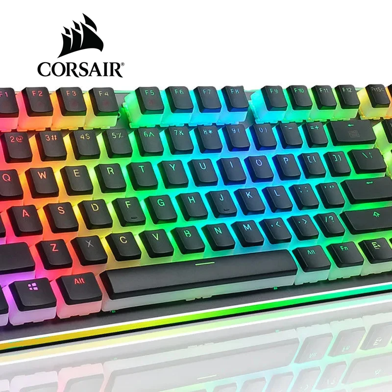 Клавиатура Corsair 137 колпачки клавиш ANSI раскладка клавиши пудинга Двойная кожа молоко выстрел подсветка колпачок клавиатуры для Corsair K63/K68/K70/K95/STRAFE