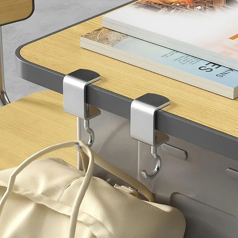 1/2/4шт 360° ° Вращающиеся стальные крючки для стола — съемная неразрушающая