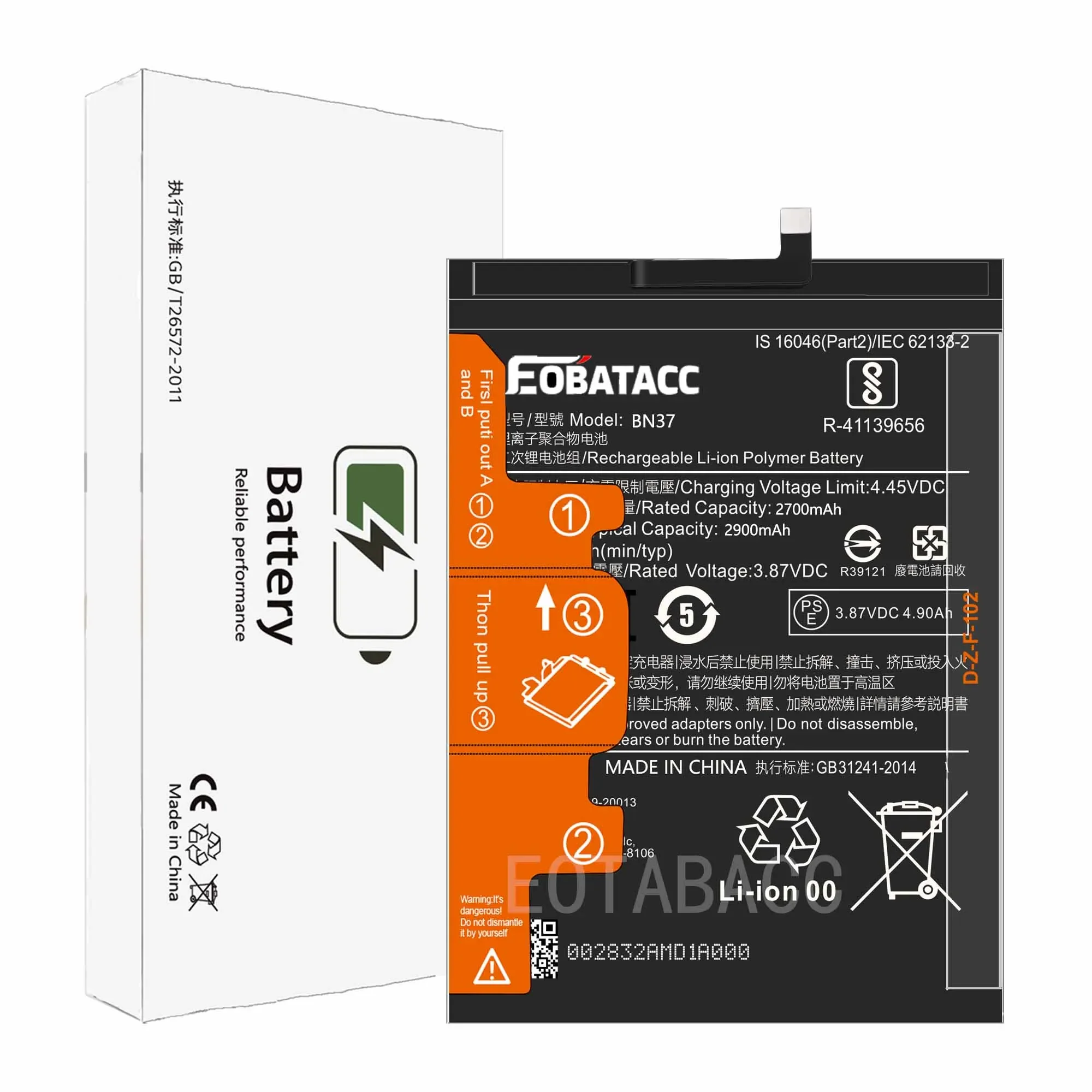 EOTABACC 100% Новый оригинальный аккумулятор BN37 для XIAOMI REDMi 6/6A + Инструменты