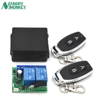 433mhz wireless remote switch dc 12v 2ch relay module receiving and 2pcs rf 433mhz controls for garage gate kinds of household