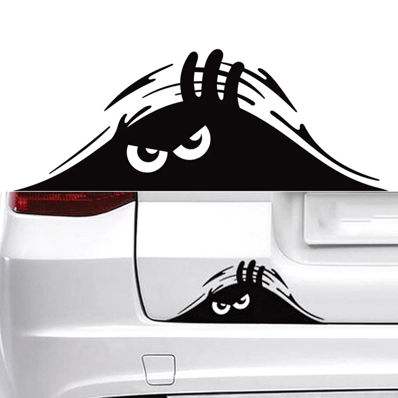 

3D Dune Sand Monster Peeking Peering Car Sticker Creative Funny Vinyl Decal Sticker Trim Waterproof Car Decoration Accessories